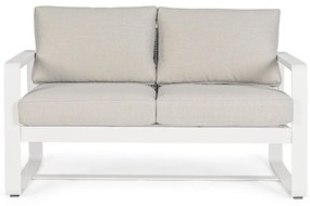 Fehér alumínium kerti kanapé Merrigan – Bizzotto