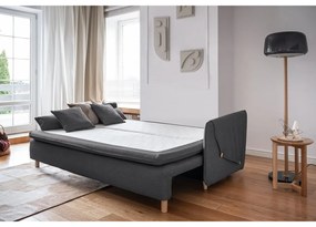 Sötétszürke kinyitható kanapé 207 cm Simon – Miuform