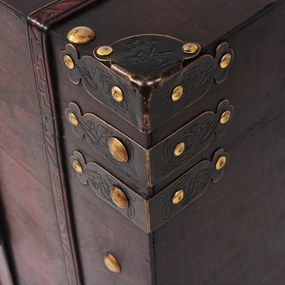 vintage fa kincsesláda 66 x 38 x 40 cm