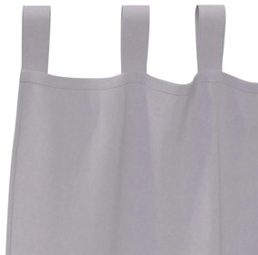 Függönyök függönyökkel 2 pcs Fém szürke 225x140cm Poliészter