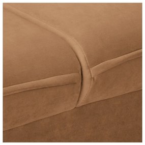 Barna bársony kanapé 138 cm Juli – Ropez