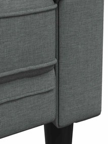 Kanapé Szett 2 pcs Sötétszürke szövet