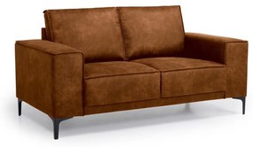 Konyakbarna bőrutánzat kanapé 164 cm Copenhagen – Scandic