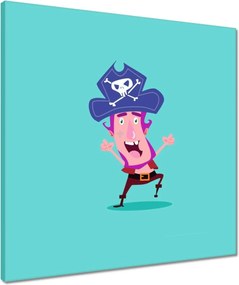 Vászonkép 50x50 Vidám kalóz gyerekeknek