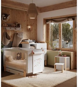 Világosszürke pelenkázó feltét Cube - Pinio