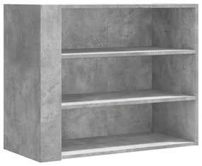 betonszürke szerelt fa faliszekrény 75 x 35 x 60 cm