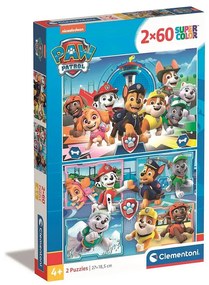 Mancs Őrjárat High Five 2x60 db-os puzzle Clementoni