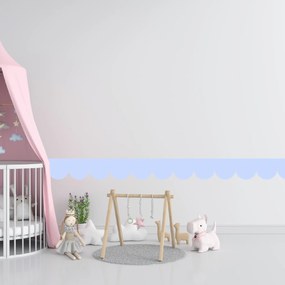 PIPPER. Textil öntapadó tapéta - Mini Ív - Halványkék színű Szín: Sápadt
