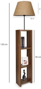 Állólámpa AYD 1xE27/40W/230V barna