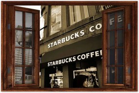 Poszterek 120x80 Starbucks Coffee Sepia