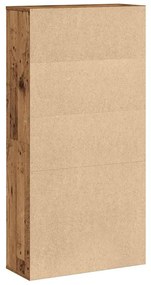 antik fa színű szerelt fa könyvespolc 60x24x120 cm