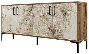 Kiev Walnut and White Marble szekrény