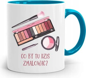 Kék Bögre Kozmetikusnak MI Lenne Ma Itt, fényképes nyomattal