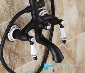 Zuhanyrendszer NSC NSC46982 érzékelővel, sárgaréz testtel, többféle színben, például matt fekete és sötét bronz