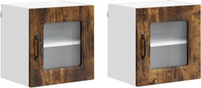 vidaXL Konyhaszekrény Kalmar 2 pcs Füstölt tölgy 40 x 31 x 40 cm