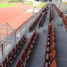 Acél padlórács 40 x 100 x 3 cm, ezüst