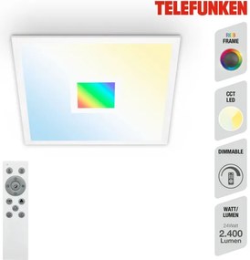 Telefunken 319106TF - LED RGBW Dimmelhető lámpa LED/24W/230V + távirányító