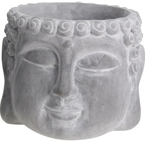 Buddha virágdoboz, beton szürke, 16 x 12,5 x 16 cm