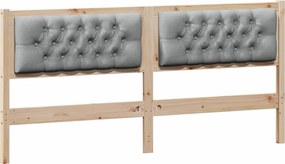 vidaXL Fejtámla Egyéb Barna és világosszürke 160 cm Tömör fenyőfa