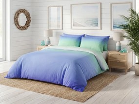 Pamut ágynemű OMBRE kék Ágyneműhuzat mérete: 2 db 70 x 90 cm | 200 x 220 cm
