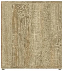 2 db sonoma tölgy színű szerelt fa TV-szekrény 80x31,5x36 cm