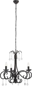 ARGON 6272 DIADEMA Kristály Csillár Fekete E14 IP20