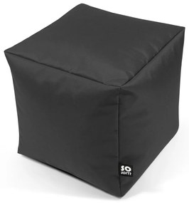 Sötétkék gyerek babzsákfotel Cube M – So Soft?