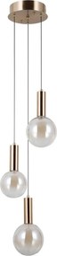 ITALUX PND-34378-3S-HBR STRELA Többágú Függesztett Lámpa Borostyán, Arany LED IP20