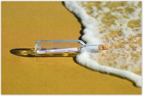 Poszterek 120x80 Dugós üveg Levél