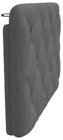 sötétszürke szövet fejtámla párna 80 cm