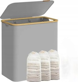 Leslie szennyestartó kosár 150 l szürke