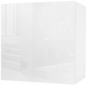 Vida 5 fali polc, fényes fehér