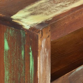 többszínű tömör újrahasznosított fa TV-szekrény 110x30x40 cm
