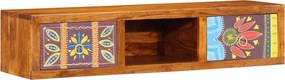 vidaXL tömör akácfa többszínű TV-szekrény 100x30x22