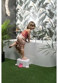 AQUALINE 366413 Duck gyermek csúszásgátlófürdőszoba lépcső, rózsaszín