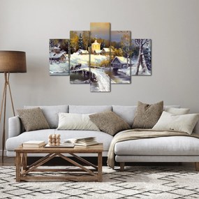 Kép - téli város (150x105 cm)