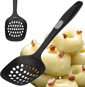 Szűrőkanál Szűrő, Merítőháló, Lyukas Felhasználóháló Zwieger Fekete Hableszedő Kanál