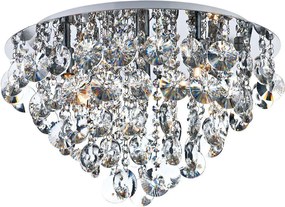 DAR LIGHTING JES5450 JESTER Kristály Mennyezeti Lámpa Csiszolt Króm G9 IP20