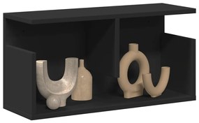 fekete szerelt fa faliszekrény 60 x 20 x 30 cm