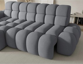 Szürke kinyitható sarokkanapé (bal oldali-heverő résszel) Ceedro – ELTAP