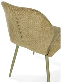 Zöld kárpitozott étkezőfotel szett 2 db-os Ansu – Marckeric