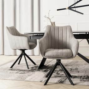 Krzesło Obrotowe MUMBAI Szare