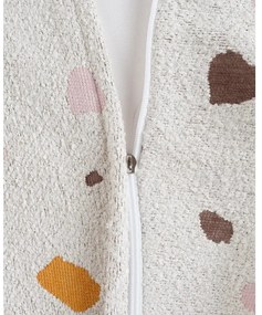 Fehér buklé-zsenília gyerek babzsákfotel Terrazzo Square – Wigiwama