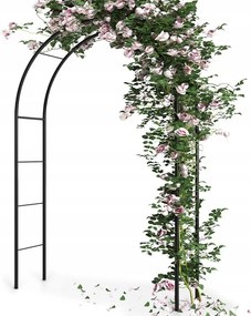 Kerti pergola fém boltív rózsák virágok kúszónövények Erős Prémium