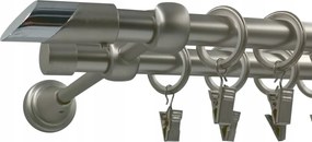 Függönykarnis Dupla Fém színes szatén mix végek 16+16 mm 280 cm