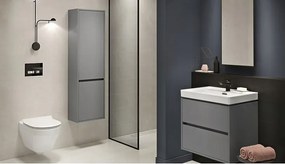 Cersanit - SET Crea szekrény + mosdó 50cm, fehér, S801-277