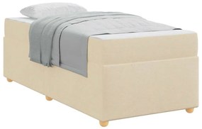 Ágykeret matracmal Krém 90 x 190 cm szövet