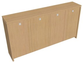 Verno közepes gardrób 248 x 46 x 130 cm, világos tölgy
