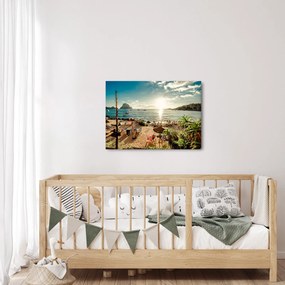 Kép - Strand emberekkel (70x50 cm)