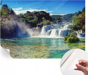 Fotótapéta Öntapadós Design Divatos Vízesés táj 152x104 cm